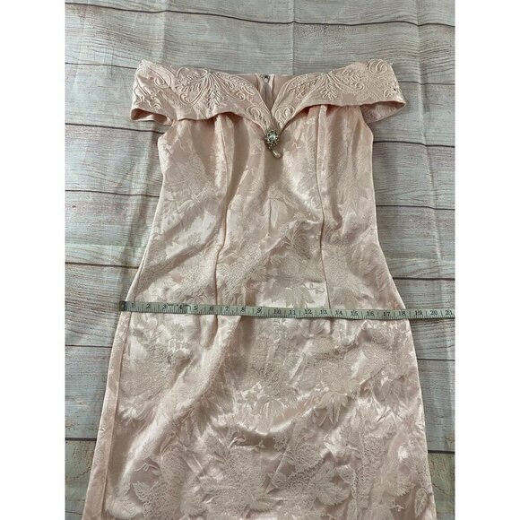 Vintage Cache Petites By Bari Protas Women's Embellished Cocktail Dress - 8 - Picture 5 of 14